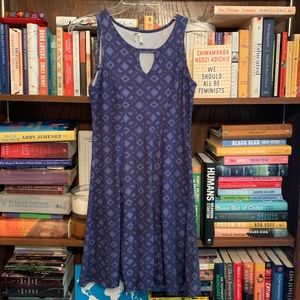 Printed A-Line Mini Dress